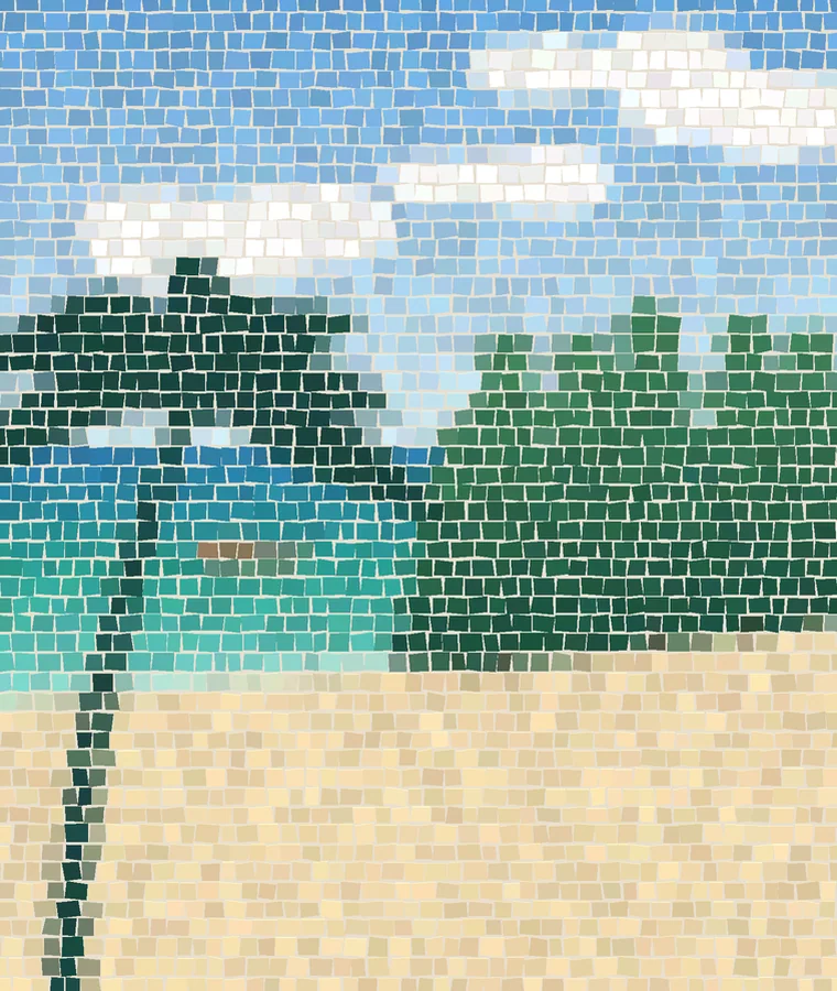 The Mosaica Nai Yang — เช้าที่หาด Nai Yang: น้ำทะเลสีเทอร์ควอยซ์และต้นสนทะเลของ Sirinat